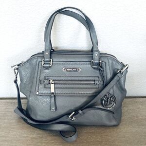 Michael Kors Gray Satchel Shoulder Bag Purse